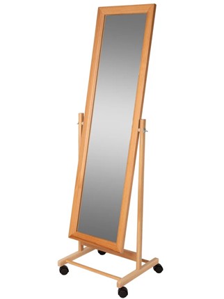 Зеркало напольное в спальню BeautyStyle 27 (135х42,5см) Светло-коричневый в Магадане - изображение