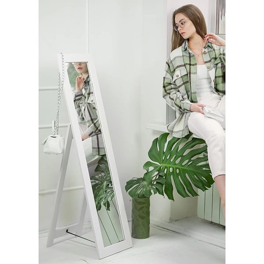 Зеркало напольное в спальню BeautyStyle 8 (белый) в Магадане - изображение 9