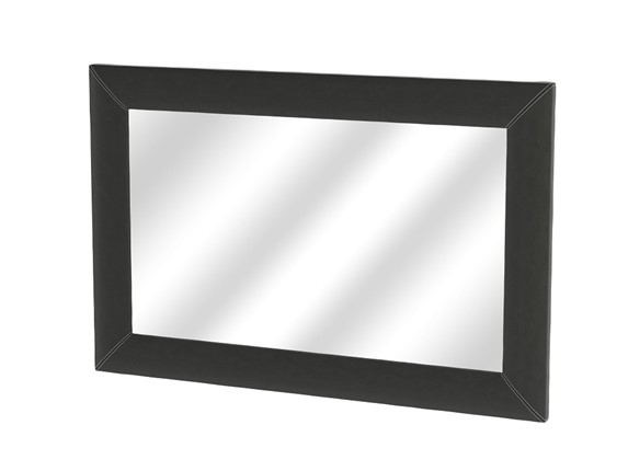 Навесное зеркало OrmaSoft 2, экокожа черная в Магадане - изображение