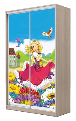 Детский шкаф-купе ХИТ 23-17-77-11, Принцесса, шимо свеилый в Магадане - изображение