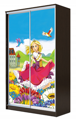 Детский шкаф ХИТ 24-4-17-77-11, Принцесса, венге в Магадане - изображение