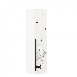Шкаф одностворчатый Джоли Тип 1 ЛД 535.010, Серый шелк в Магадане
