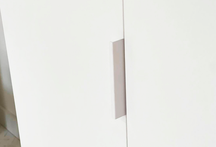 Двухдверный шкаф Зефир 108.01 (белое дерево/пудра розовая (эмаль)) в Магадане - изображение 5
