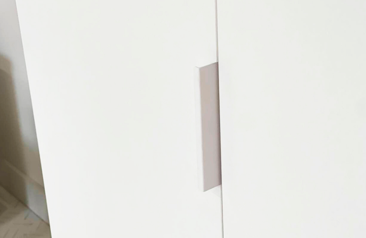 Двухдверный шкаф Зефир 120.01 (белое дерево/пудра розовая (эмаль)) в Магадане - изображение 7