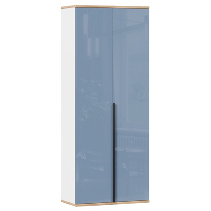 Шкаф двухстворчатый Урбан 528.050, белый/капри синий в Магадане - изображение
