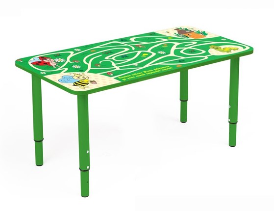 Растущий стол Насекомые (Бежевый,Зеленый) в Магадане - изображение