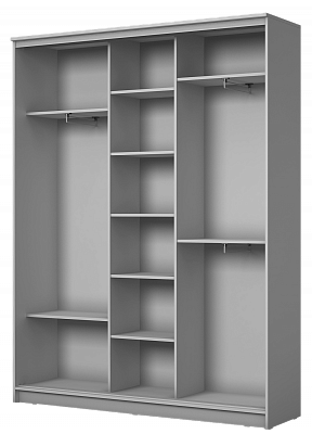 Шкаф трехдверный Хит-23-4-18-656-12, 2300х1770х420, пескоструй "Ромб" Дуб Млечный в Магадане - изображение 1