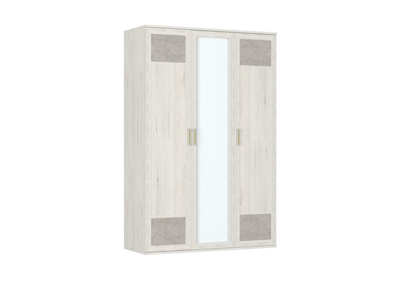 Шкаф трехстворчатый Kantri, 2 двери, 1 зеркало, (К-ШО-03 2г/1зр) в Магадане - изображение