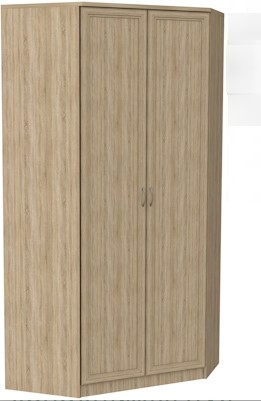 Шкаф распашной 403 несимметричный, цвет Дуб Сонома в Магадане - изображение