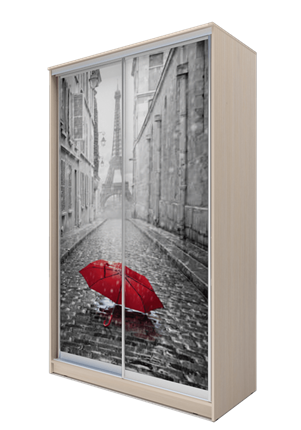 Шкаф 2300х1682х620, Париж, зонтик ХИТ 23-17-77-02 Дуб Млечный в Магадане - изображение