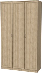 Шкаф распашной 106 3-х створчатый, цвет Дуб Сонома в Магадане - предосмотр