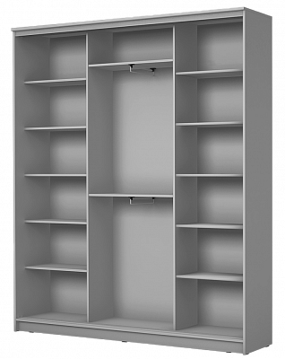 Шкаф 3-х дверный три зеркала 2200х1770х420, ХИТ 22-4-18/2-555 Дуб Млечный в Магадане - изображение 1