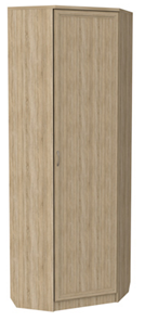 Шкаф распашной 402 угловой со штангой, цвет Дуб Сонома в Магадане - предосмотр