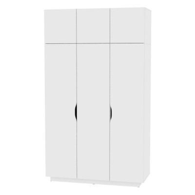 Распашной шкаф Аврора (H21) 2322х1351х540 Белый в Магадане - изображение