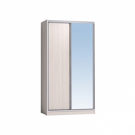 Шкаф 1200 Домашний Зеркало/ЛДСП, Бодега Светлый в Магадане - изображение