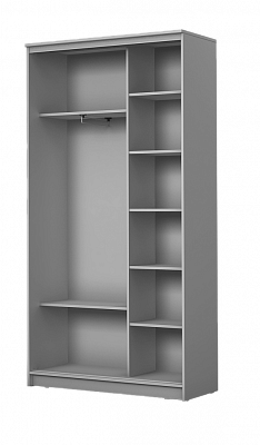 Шкаф 2-х дверный Хит-24-4-17-77-13, 2400х1682х420, Городской пейзаж Венге в Магадане - изображение 1