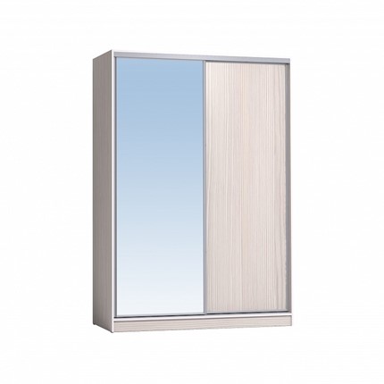 Шкаф 1600 Домашний Зеркало/ЛДСП, Бодега светлый в Магадане - изображение