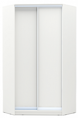 Угловой шкаф-купе 2200х1103х1103, ХИТ У-22-4-11, белая шагрень в Магадане - изображение