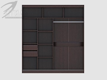 Шкаф 2-х створчатый Комфорт №12 2.0 с прямоугольными зеркалами в Магадане - предосмотр 1