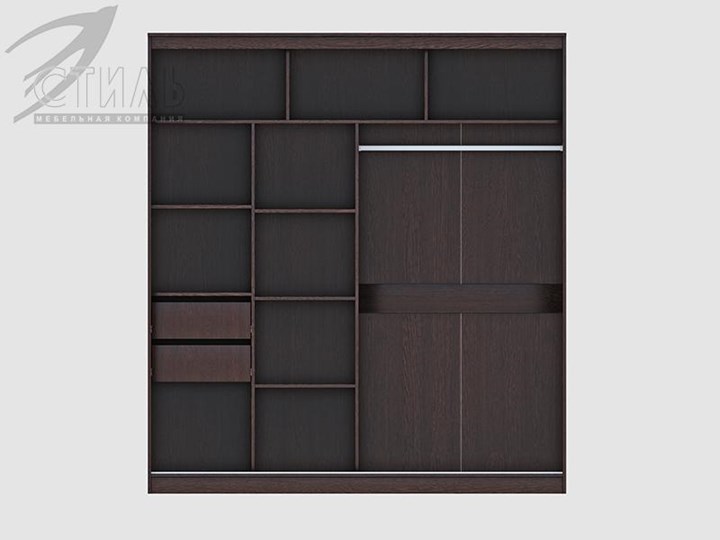 Шкаф 2-х створчатый Комфорт №12 2.0 с прямоугольными зеркалами в Магадане - изображение 1