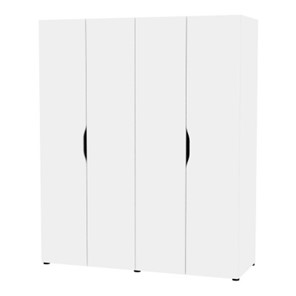 Шкаф четырехдверный Astrid H259 (Белый) в Магадане