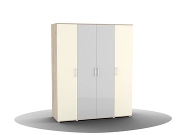 Шкаф для одежды Silvia, ШО-04 (2г/2зр), цвет фасада слоновая кость в Магадане