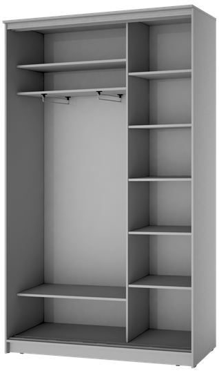 Шкаф 2-х дверный ХИТ 24-4-15-11 Белый в Магадане - изображение 1