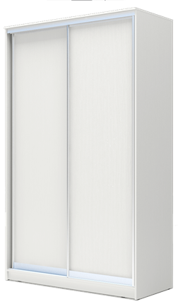 Шкаф 2-х дверный ХИТ 24-4-15-11 Белый в Магадане - изображение