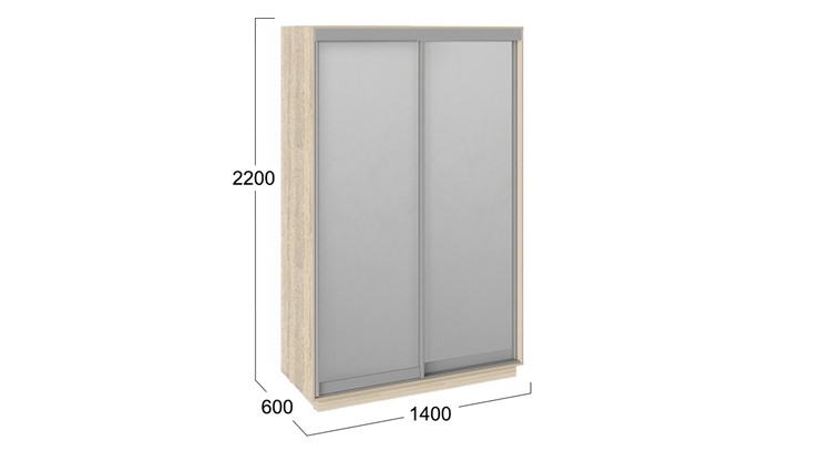 Шкаф 2-х дверный Румер, цвет Дуб Сонома СШК 1.140.70-13.13 в Магадане - изображение 2