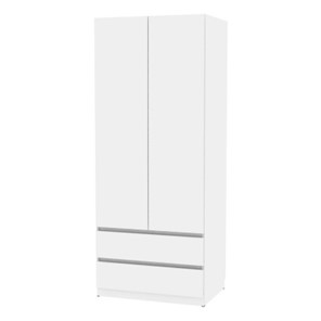 Шкаф 2-дверный Malta light H295 (Белый) в Магадане