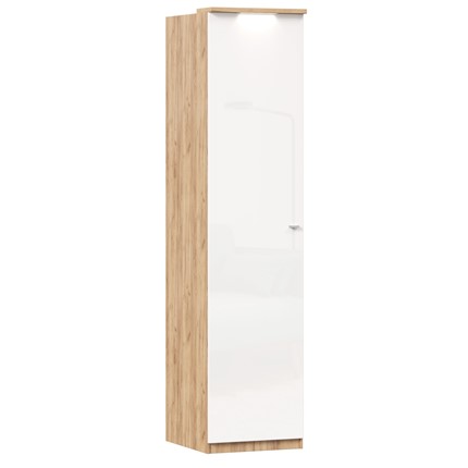 Шкаф одностворчатый Фиджи ЛД 659.224, белый в Магадане - изображение