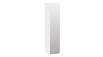 Шкаф для белья с 1 зеркальной дверью Порто (580) СМ-393.07.002 (Белый жемчуг/Белый жемчуг) в Магадане