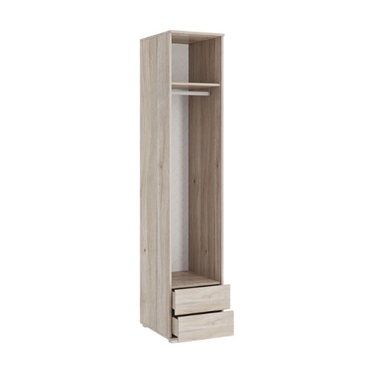 Шкаф одностворчатый с ящиками Лайк 54.01, дуб мария/галька в Магадане - изображение 2
