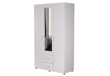 Распашной шкаф ЭВА ШК-019 3-х створчатый, Белый в Магадане - предосмотр