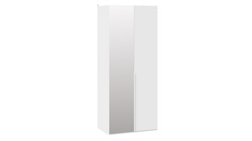 Распашной шкаф Порто (580) СМ-393.07.005 (Белый жемчуг/Белый софт) в Магадане - предосмотр