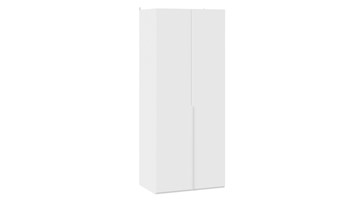 Распашной шкаф Порто (580) СМ-393.07.003 (Белый жемчуг/Белый софт) в Магадане - предосмотр