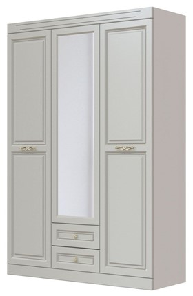 Шкаф трехдверный в спальню Олимп ШР-3 (Фисташковый) 1 зеркало в Магадане - изображение