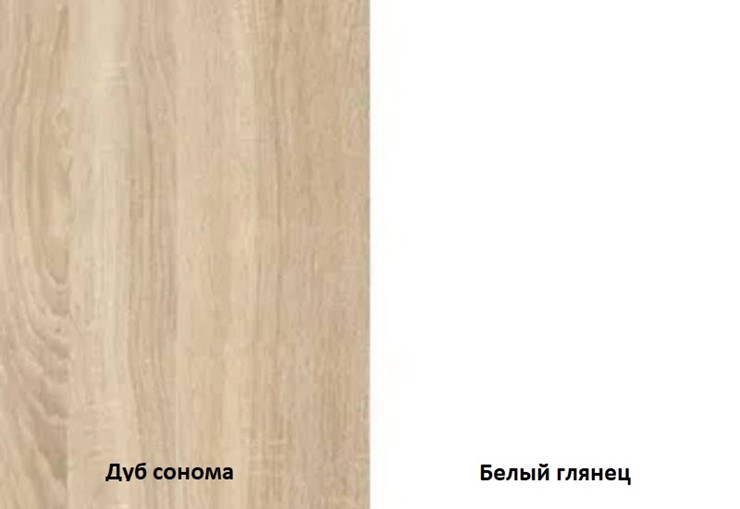 Шкаф двухдверный Некст, цвет дуб сонома/белый в Магадане - изображение 1