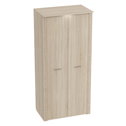 Шкаф двухдверный Элана, Дуб сонома в Магадане - изображение