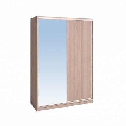 Шкаф 1600 Домашний Зеркало/ЛДСП, Ясень шимо светлый в Магадане - изображение