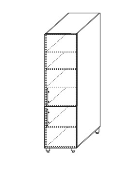 Шкаф кухонный Мыло, хозяйственный 2070*500*525 мм, ШХ 500 в Магадане - изображение
