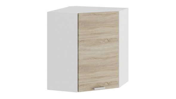 Угловой кухонный шкаф Гранита 1В6У (Белый/Дуб сонома) в Магадане - изображение