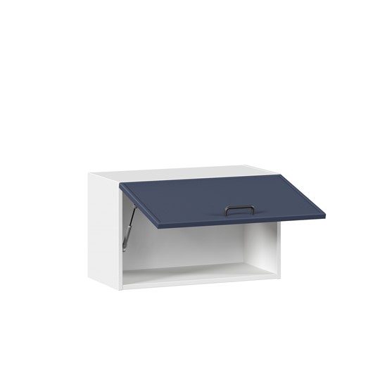 Кухонный горизонтальный шкаф 600 Индиго ЛД 298.710.000.119, Белый/Тёмно-синий в Магадане - изображение 1