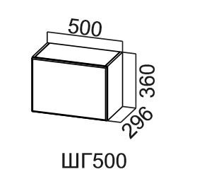 Кухонный шкаф Модус, ШГ500/360, цемент светлый в Магадане - предосмотр