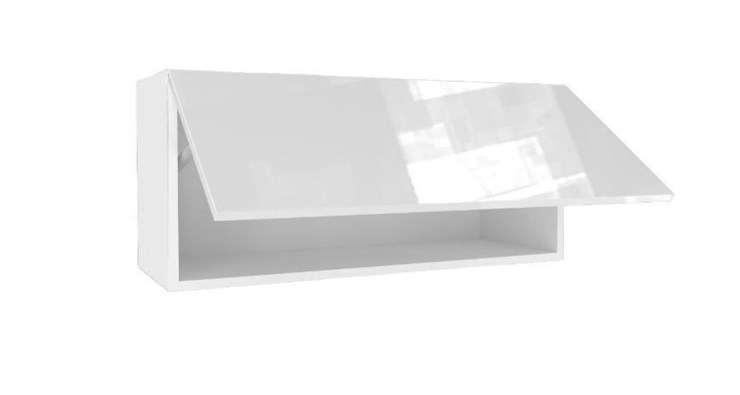 Кухонный шкаф 800 горизонтальный, Шервуд, ЛД 281.750.000.172, белый/белый глянец в Магадане - изображение 1