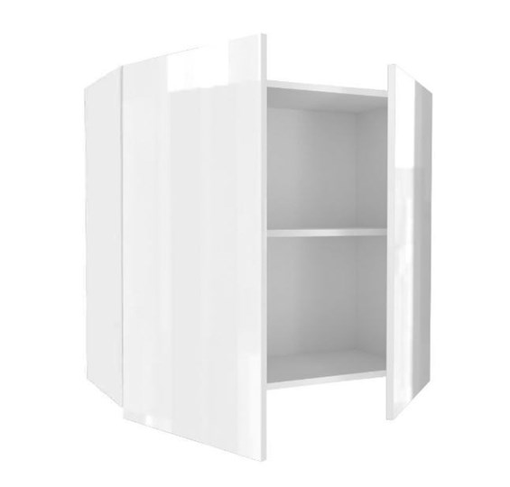 Шкаф на кухню 800, Шервуд, ЛД 281.360.000.162, белый/белый глянец в Магадане - изображение 1