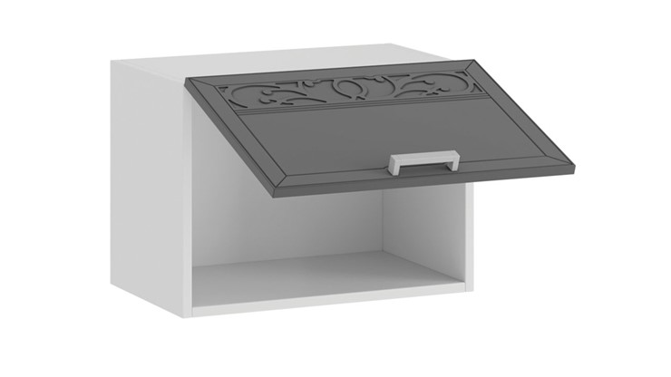 Шкаф на кухню Долорес 1В5Г (Белый/Титан) в Магадане - изображение 1