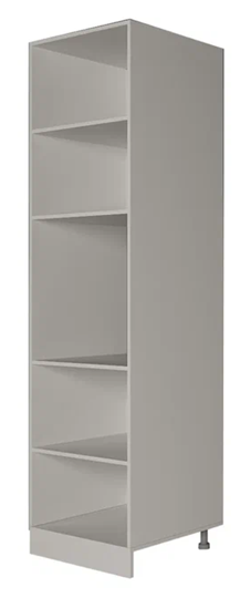 Кухонный шкаф-пенал П7 2, Сатин/Белый в Магадане - изображение 1