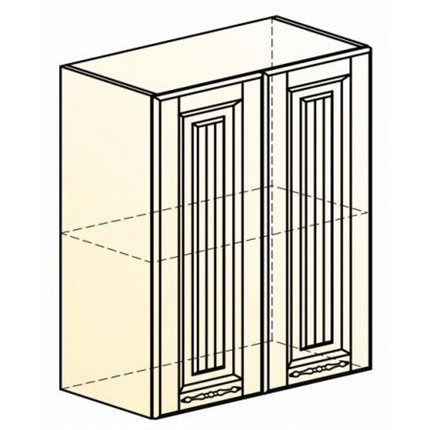 Шкаф на кухню Бавария L600 H720 (2 дв. гл.) в Магадане - изображение