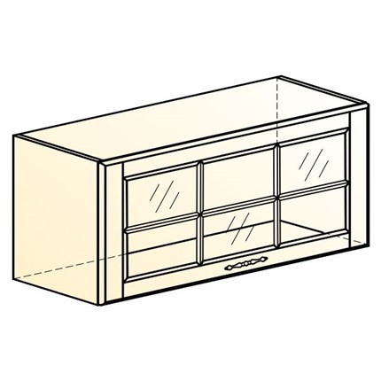Кухонный навесной шкаф Бавария L800 Н360 (1 дв. рам.) в Магадане - изображение